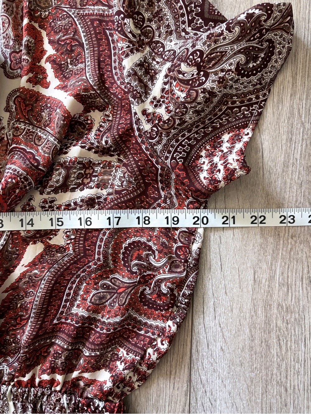Nasty Gal Burgundy Paisley Tie Front Romper Western Boho Festival Womens Size 10 - Picture 10 of 16